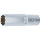 BGS Steckschlüssel-Einsatz Gear Lock, tief | Antrieb Innenvierkant 12,5 mm (1/2"""") | SW 17 mm | 10257
