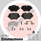 ZIMMERMANN Bremsbelagsatz, Scheibenbremse | 25617.185.2