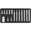 YT-0417 Bitsatz Torx Security T20-T55 15Tlg. Metallkasten