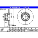 Bremsscheibe Vw P. Lt 28-35/40-55 75-96 | 24.0120-0114.2
