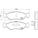 BREMBO Bremsklötze VA | FORD Fiesta | P 24 028