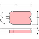 TRW Bremsbeläge GDB127