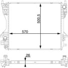 MAHLE Kühler, Motorkühlung CR 1200 000S
