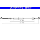 ATE Handbremsseil Seilzug Festellbremse 24.3727-1039.2 ATE Handbremsseil Seilzug Festellbremse 24.3727-1039.2