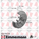 ZIMMERMANN Bremstrommel | 250.1765.00