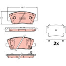 Bremsklötze VA | GENESIS G70 KIA Stinger 17 | GDB2375