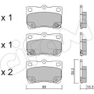 CIFAM Bremsbelagsatz, Scheibenbremse 822-761-0