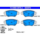 Bremsbelagsatz Opel T. Astra/Zafira 1,2-2,2 98-09 | 13.0460-3976.2