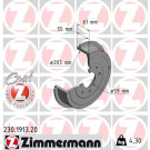 ZIMMERMANN Bremstrommel | 230.1913.20