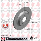 ZIMMERMANN Bremsscheibe 370.3085.20 Coat Z