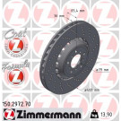 ZIMMERMANN Bremsscheibe | 150.2972.70