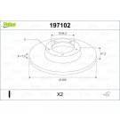 VALEO Bremsscheibe 197102