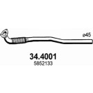 Abgasrohr | OPEL Astra G 1.2 16V 00 | 34.4001