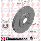 ZIMMERMANN Bremsscheibe | 400.5553.20