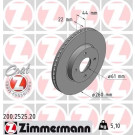 ZIMMERMANN Bremsscheibe | 200.2525.20