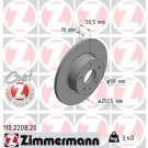 ZIMMERMANN Bremsscheibe | 110.2208.20