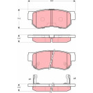 Bremsklötze HA | HYUNDAI Matrix,Santa Fe 01 | GDB3298
