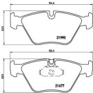 BREMBO Bremsklötze VA | BMW 5 95-04 | P 06 065