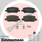 ZIMMERMANN Bremsbelagsatz, Scheibenbremse | 26496.155.2