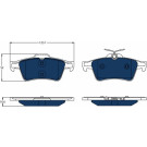 Bremslkötze Electric Blue | CITROEN DS5 PEUGEOT 508, 3008 10-18 | GDB1621BTE