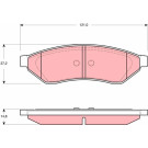 TRW Bremsbeläge GDB3346