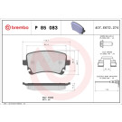 BREMBO Bremsklötze HA | VW T5, T6 03 | P 85 083