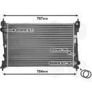 VAN WEZEL Kühler, Motorkühlung 17002312