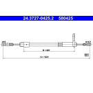 ATE Handbremsseil Seilzug Festellbremse 24.3727-0425.2 ATE Handbremsseil Seilzug Festellbremse 24.3727-0425.2