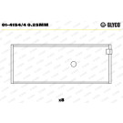 GLYCO Pleuellager 01-4154/4 0.25mm