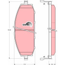 Bremsklötze VA | NISSAN Patrol GR 97 | GDB3222