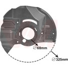 VAN WEZEL Spritzblech, Bremsscheibe