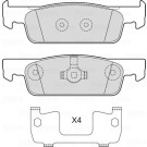 VALEO Bremsbeläge 601716