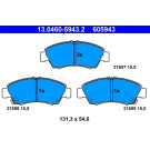 Bremsbelagsatz Honda P. Civic/Jazz 1.3-1.7 91 | 13.0460-5943.2
