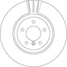 Bremsscheibe Bmw T. E60/E63 04 | DF6624S