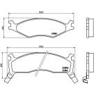 BREMBO Bremsbelagsatz, Scheibenbremse | P 30 006
