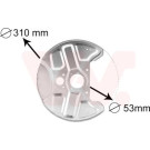 VAN WEZEL Spritzblech, Bremsscheibe | 5994372