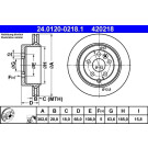 Bremsscheibe | 24.0120-0218.1