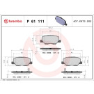 BREMBO Bremsklötze HA | CITROEN,MAZDA,MITSU,PEUGOT 12 | P 61 111