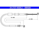 ATE Handbremsseil Seilzug Festellbremse 24.3727-0526.2