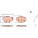 Bremsbelagsatz, Scheibenbremse | Diverse | GDB2470