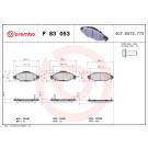 BREMBO Bremsklötze VA | TOYOTA Yaris 99-05 | P 83 053