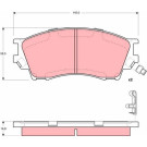 Bremsklötze VA | MAZDA Xedos 9 93 | GDB3230