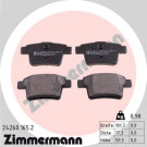 ZIMMERMANN Bremsbelagsatz, Scheibenbremse | 24260.165.2