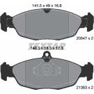 Bremsbelagsatz Opel P. Astra F/Co | 2054701