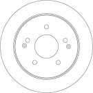 61 482 005 Bremsscheibe HA | SSANGYONG Actyon, Kyron 05 | DF6879S
