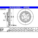 Bremsscheibe | 24.0122-0230.1