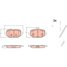 TRW Bremsbelagsatz, Scheibenbremse GDB2472