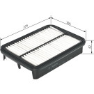 Luftfilter | TOYOTA Corolla, Starlet | 1457433784