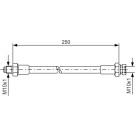 Bremsschlauch | PORSCHE,VW | 1987476348