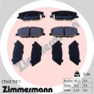 ZIMMERMANN Bremsbelagsatz, Scheibenbremse | 21568.150.1